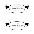 DP82353RPX Racing Brake Pads RP-X Racing EBC Brakes for Ford Fiesta Mk8 ST Fiesta Mk8