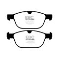 DP42018R Brake Pads YELLOWSTUFF EBC Brakes for Volvo XC60 XC60 T5 XC60 T6 XC60 D3 XC60 D4 XC90 1st Gen Volvo XC60 XC90 XC60 D5