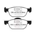 DP42154R Brake Pads YELLOWSTUFF EBC Brakes for Honda Civic 9th Gen FK Civic 10th Gen Civic Tourer Civic 9th Gen FK Sport
