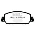 DP43014R Brake Pads YELLOWSTUFF EBC Brakes for Honda Honda HR-V HRV RU HRV RV Accord EX Accord EX-L Accord