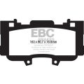 DP43042R Brake Pads YELLOWSTUFF EBC Brakes for Ford Mustang 6th Generation Ford Mustang 6th Gen