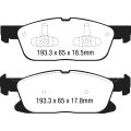 DPX3046 Brake Pads ULTIMAX2 EBC Brakes for Ford Edge Galaxy Mk3 SMax Mk2
