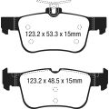 DP43047R Brake Pads YELLOWSTUFF EBC Brakes for Ford Edge Galaxy Mk3 Kuga Mk2 Kuga Mk3 Ford Edge Escape LINCOLN Corsair SMax Mk2 Bronco Sport