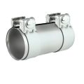 Stainless steel SS304 exhaust pipe connector with clamps FMIC.EU 63mm 2.5