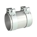 Stainless steel SS304 exhaust pipe connector with clamps FMIC.EU 89mm 3.5