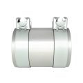 Stainless steel SS304 exhaust pipe connector with clamps FMIC.EU 89mm 3.5