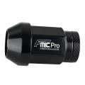 Forged Aluminum wheel nut FMIC.Pro M12x1.25 Black 1 pc. conical 7075-T6 