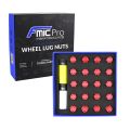 Aluminium wheel nuts FMIC.Pro M12x1.5 Red 20 pcs. tapered 