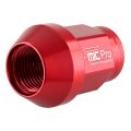 Forged aluminum wheel nut FMIC.Pro M12x1.25 Red 1 pc. conical through-hole 7075-T6 