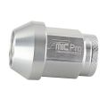 Forged aluminum wheel nut FMIC.Pro M12x1.5 Silver 1 pc. conical through-hole 7075-T6 