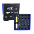 Aluminium wheel nuts FMIC.Pro M12x1.25 Blue 20 pcs. conical through-piece