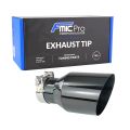 Stainless Steel Exhaust Muffler Tip Fmic.Pro 100mm Black 60mm Inlet