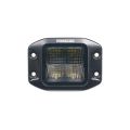 LED Worklight Purelux Black Flush Mount Square 12cm 40W Wide Beam