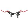 Universal Brake Clutch Lever Motorcycle Quad Red