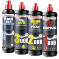 MENZERNA Polishing Compound Set 1000 2000 3000 with Sealing Wax Protection Paint Correction and Protection Kit 4x250ml