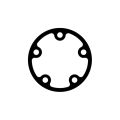Nuke Performance CFC Unit Level Sender Block-Off Plate Gasket Viton-1