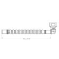 Nuke Performance Pre-Assembled In Tank Fuel Hose with SAE Quick Connect 350mm SAE 9.49 90