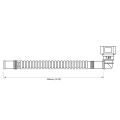 Nuke Performance Pre-Assembled In Tank Fuel Hose with SAE Quick Connect 350mm SAE 7.89 90