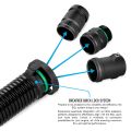 Nuke Performance BQL 22 Male to Convoluted Hose 90 Degree-3