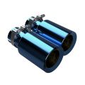 Titanium Exhaust Tips Blue Restomotive