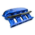 RTMG Performance Billet Aluminum Intake Manifold V2 with Delete Kit and Fuel Rail for 2.0 TSI TFSI EA888 Gen 4 Blue