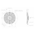 Axial Pull Radiator Cooling Fan SPAL 12V VA13-AP51/C-35S 330 MM