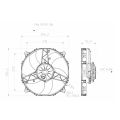 Axial Suction Radiator Cooling Fan SPAL 12V VA26-AP70/LL-44A 280 MM-3