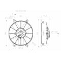 Axial Suction Radiator Cooling Fan SPAL 12V VA15-AP70/LL-39A 255 MM-3