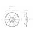 Axial Pull Radiator Cooling Fan SPAL 12V VA01-AP70/LL-36S 305 MM