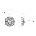 Axial Suction Radiator Cooling Fan SPAL 12V VA39-A101-45A-3