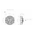 Axial Pull Radiator Cooling Fan SPAL 12V VA39-A100-45S