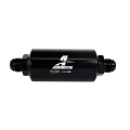 Aeromotive 12387 10 Micron Black Fuel Filter with Male AN-10 Ports & Cellulose Element