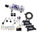 Dual 4150 Conventional Plate System Gasoline Stage 6 50-300Hp with 5Lb Bottle Nitrous Express NX 30240-05