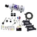 Dual 4150 Conventional Plate System Gasoline Pro-Power 100-500Hp with 5Lb Bottle Nitrous Express NX 50240-05
