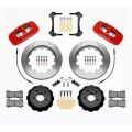 Wilwood 140-13886-R AERO6 Big Brake Front Brake Kit 14.00 Red for Ford