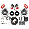 Wilwood 140-16164 Forged Dynalite Rear Brake Kit 12.19 Drilled Red