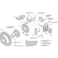 Wilwood 140-16164 Forged Dynalite Rear Brake Kit 12.19 Drilled Red