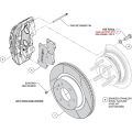 Wilwood 140-17956-R AERO4-DM Direct-Mount Truck Rear Brake Kit Red 13.25 for Mercedes Benz Sprinter 2022-2024 AWD