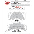 Brake Pads Wilwood 150-10-D0369K BP-10 D369 Street Performance Racing Pads .67