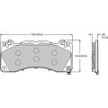 Brake Pads Wilwood 150-14897K BP-10 D1792 Street Performance Racing Pads .60