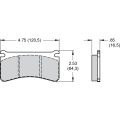 Brake Pads Wilwood 150-16866K BP-10 10416 Street Performance Racing Pads .65