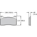 Brake Pads Wilwood 150-20-7812K BP-20 7812 Street Performance Racing Pads .49