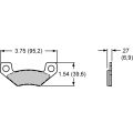 Brake Pads Wilwood 150-7646K CM Composite Metallic 6407 Power Sports Industrial Pads .27