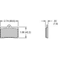 Brake Pads Wilwood 150-8733-2 BP-10 6208 Street Performance Racing Pads .30