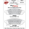 Brake Pads Wilwood 150-D0376K PM ProMatrix D376 Street Performance Racing Pads .68