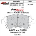 Brake Pads Wilwood 150-D0476K PM ProMatrix D476 Street Performance Racing Pads .67