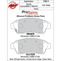 Brake Pads Wilwood 150-D0562K PM ProMatrix D562 Street Performance Racing Pads .69