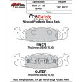 Brake Pads Wilwood 150-D0632KPM ProMatrix D632 Street Performance Racing Pads .63
