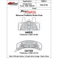 Brake Pads Wilwood 150-D0789K PM ProMatrix D789 Street Performance Racing Pads .655