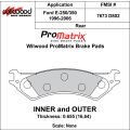 Brake Pads Wilwood 150-D0802K PM ProMatrix D802 Street Performance Racing Pads .655